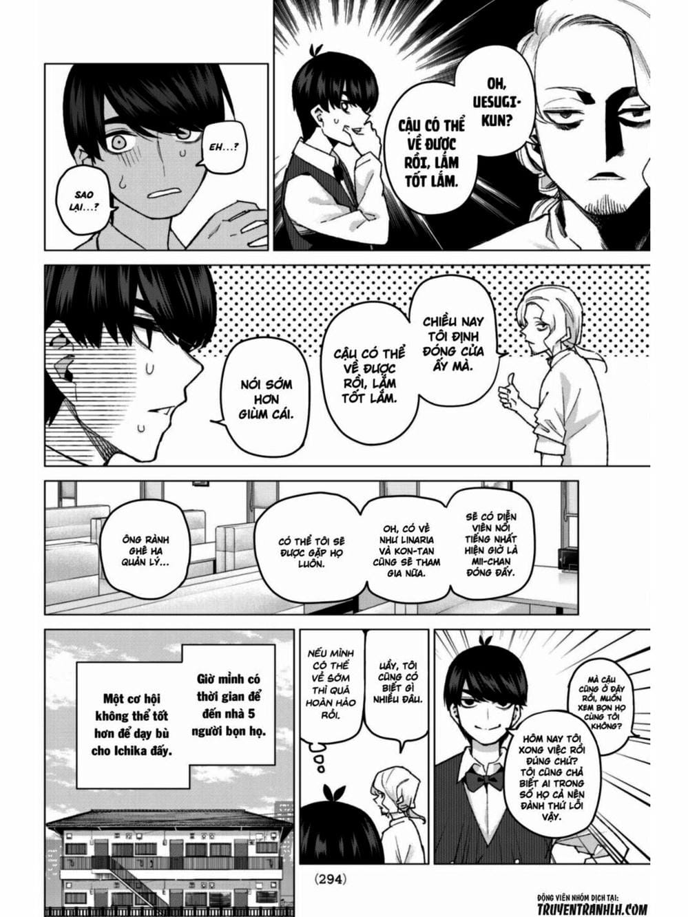 Truyện Tranh Nhà Có 5 Nàng Dâu - Gotoubun No Hanayome trang 6