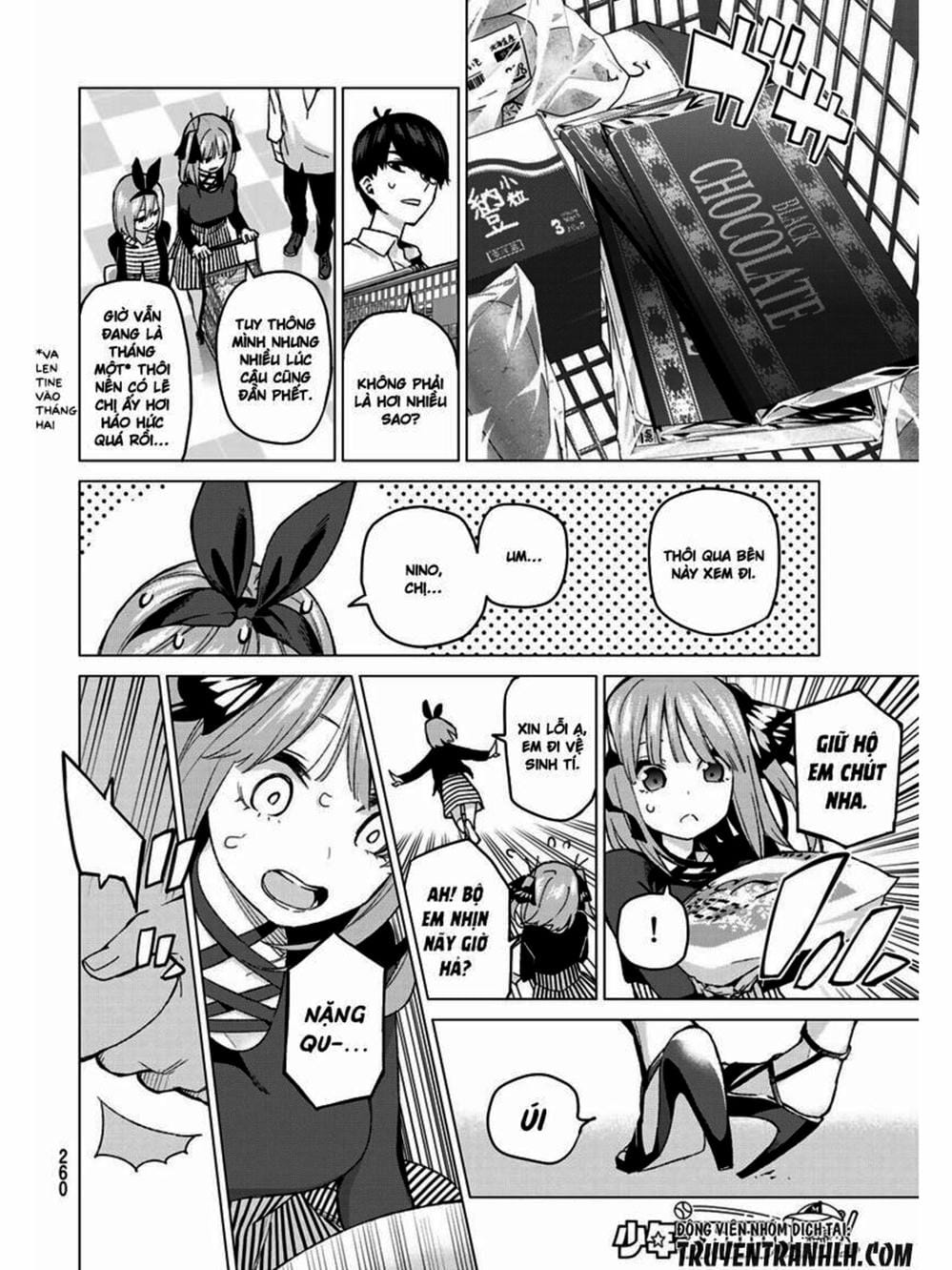 Truyện Tranh Nhà Có 5 Nàng Dâu - Gotoubun No Hanayome trang 6