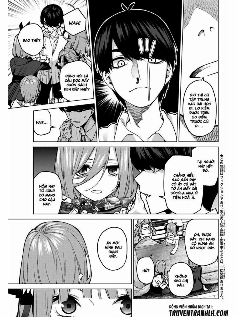 Truyện Tranh Nhà Có 5 Nàng Dâu - Gotoubun No Hanayome trang 6