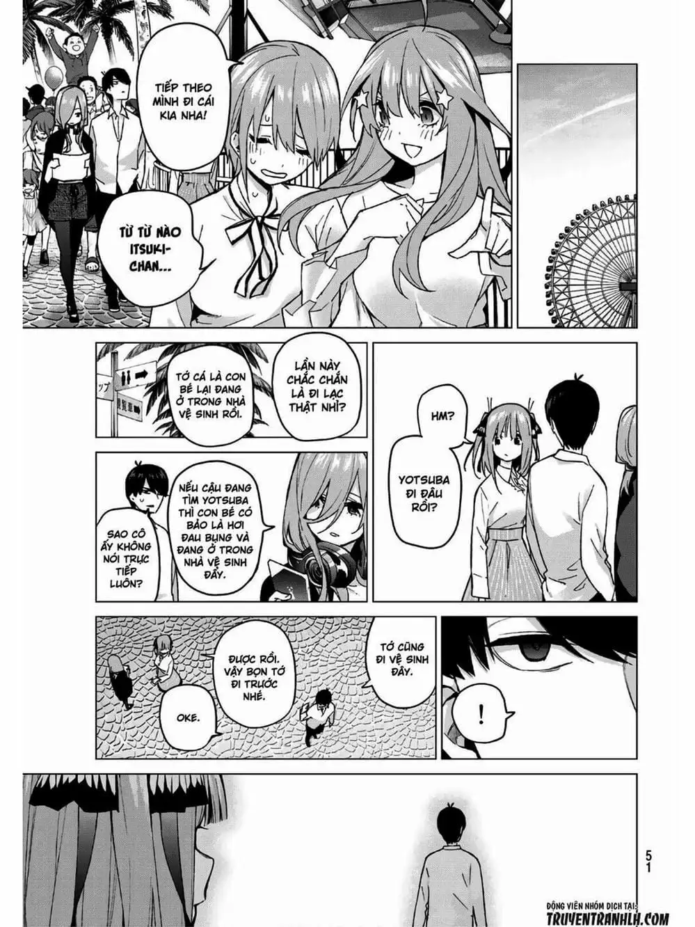 Truyện Tranh Nhà Có 5 Nàng Dâu - Gotoubun No Hanayome trang 6