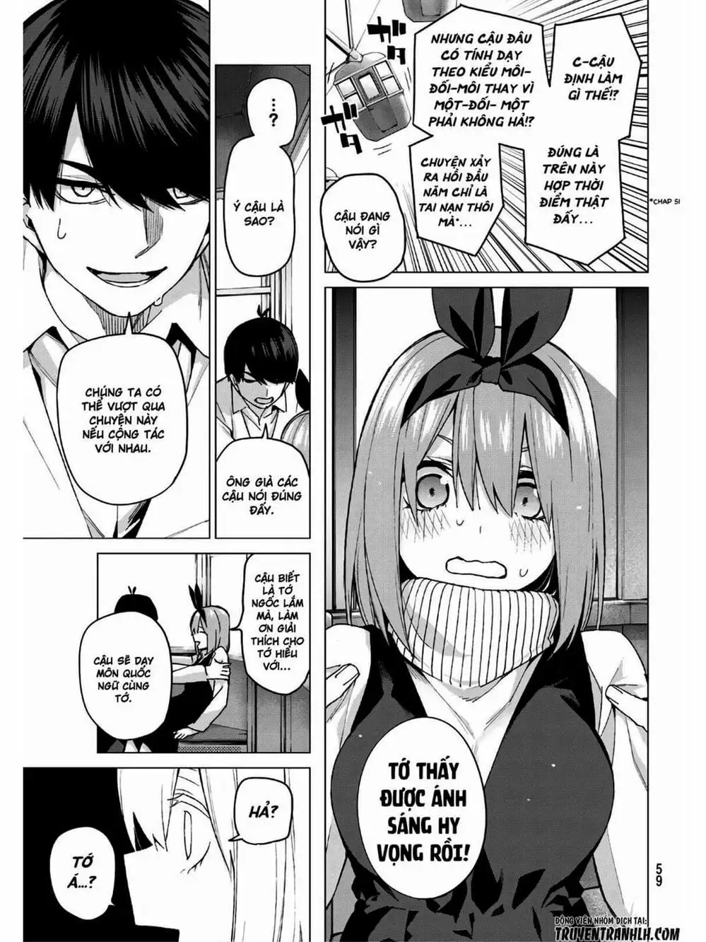 Truyện Tranh Nhà Có 5 Nàng Dâu - Gotoubun No Hanayome trang 6