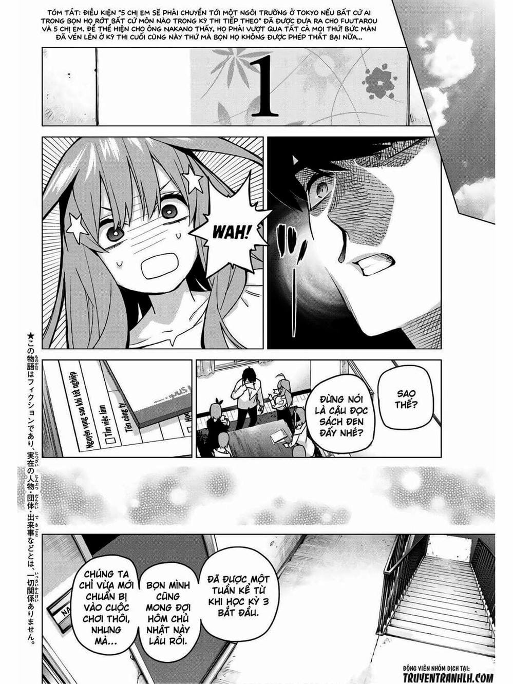 Truyện Tranh Nhà Có 5 Nàng Dâu - Gotoubun No Hanayome trang 6