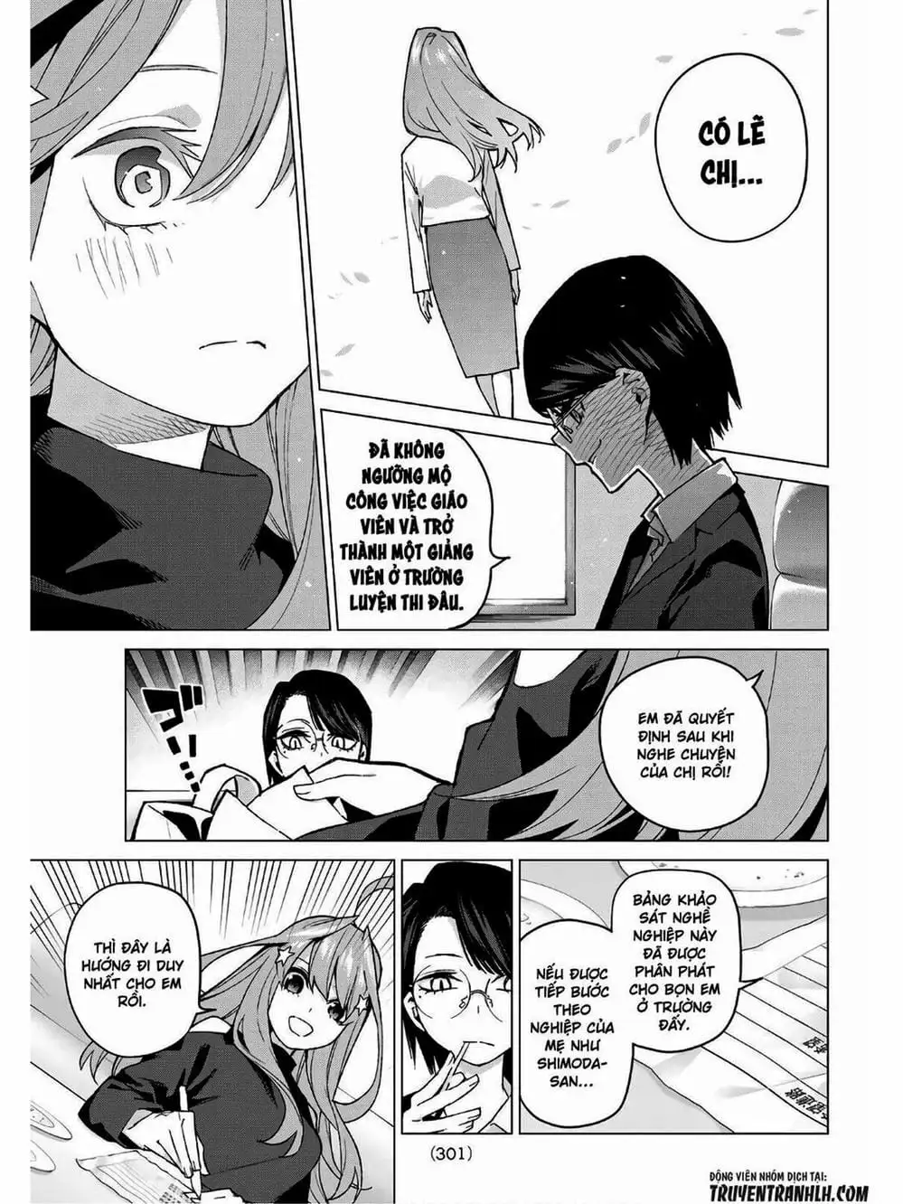 Truyện Tranh Nhà Có 5 Nàng Dâu - Gotoubun No Hanayome trang 6