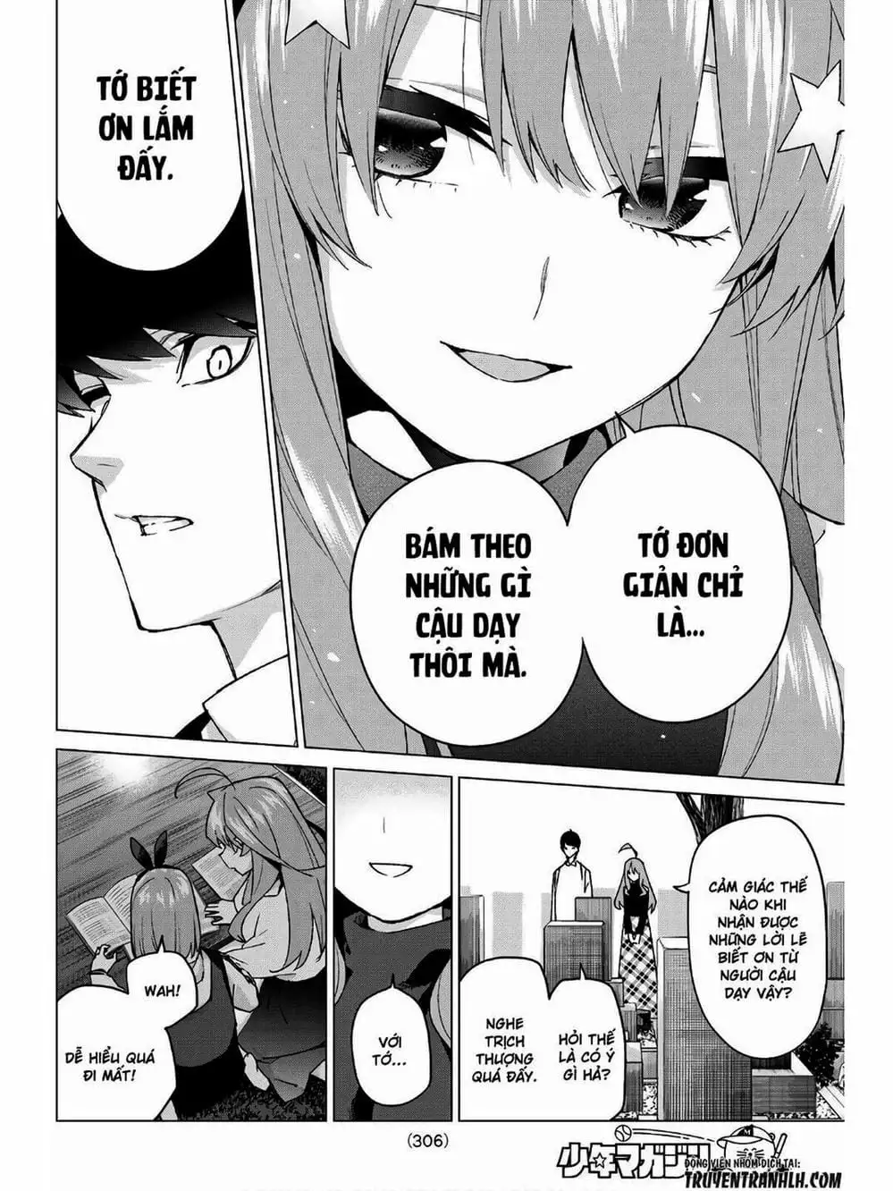 Truyện Tranh Nhà Có 5 Nàng Dâu - Gotoubun No Hanayome trang 6