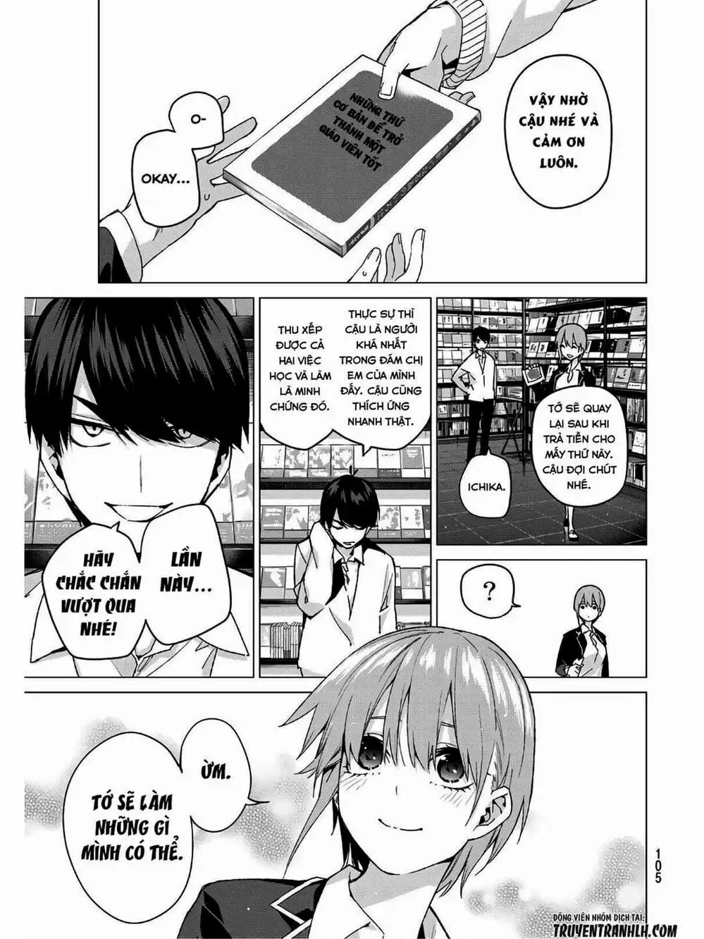 Truyện Tranh Nhà Có 5 Nàng Dâu - Gotoubun No Hanayome trang 6