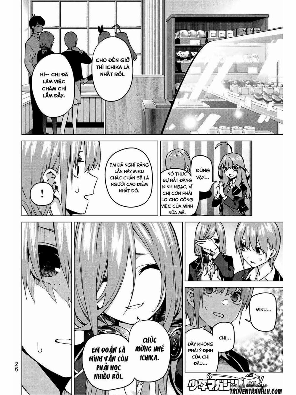 Truyện Tranh Nhà Có 5 Nàng Dâu - Gotoubun No Hanayome trang 6