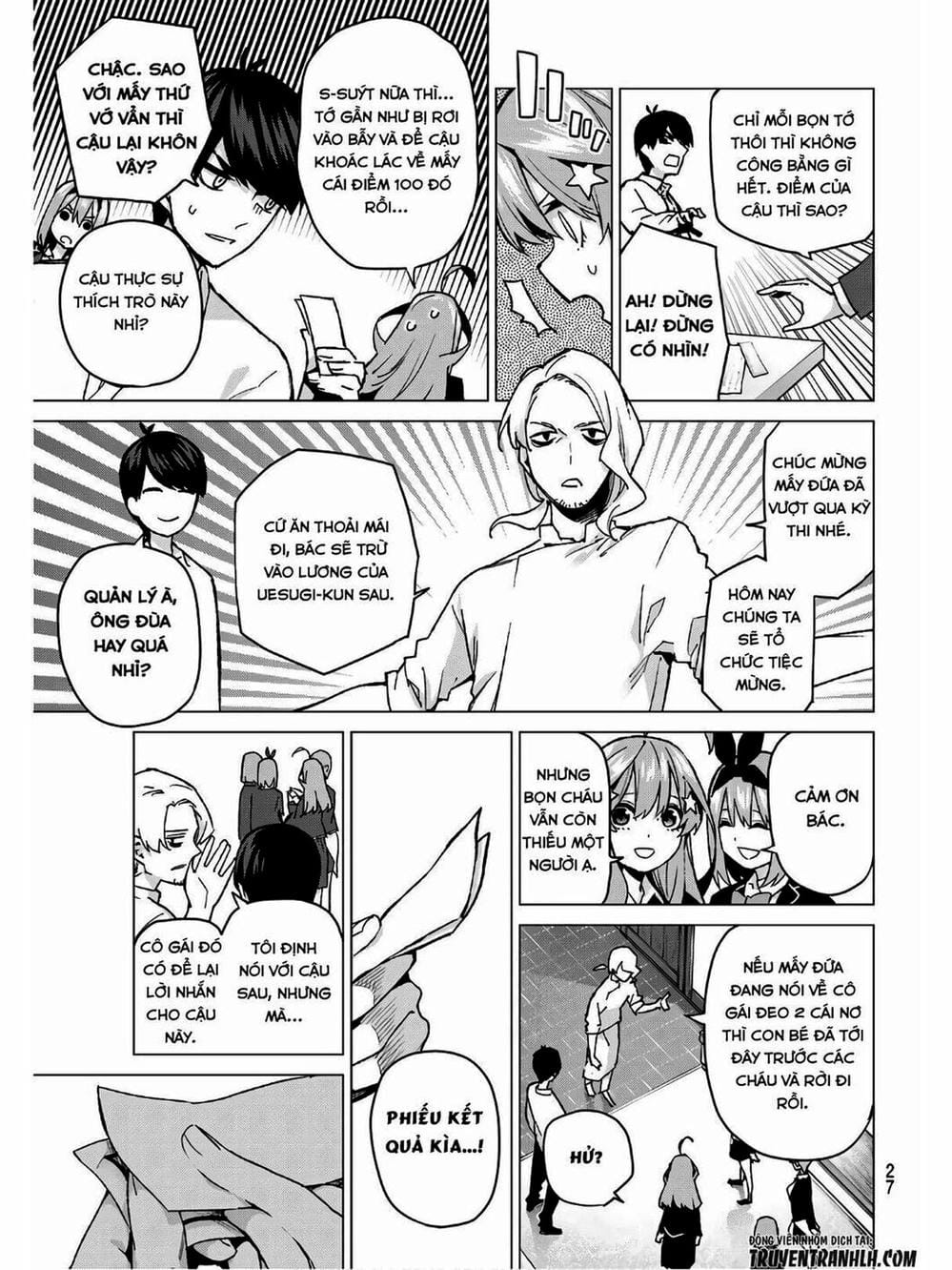 Truyện Tranh Nhà Có 5 Nàng Dâu - Gotoubun No Hanayome trang 6