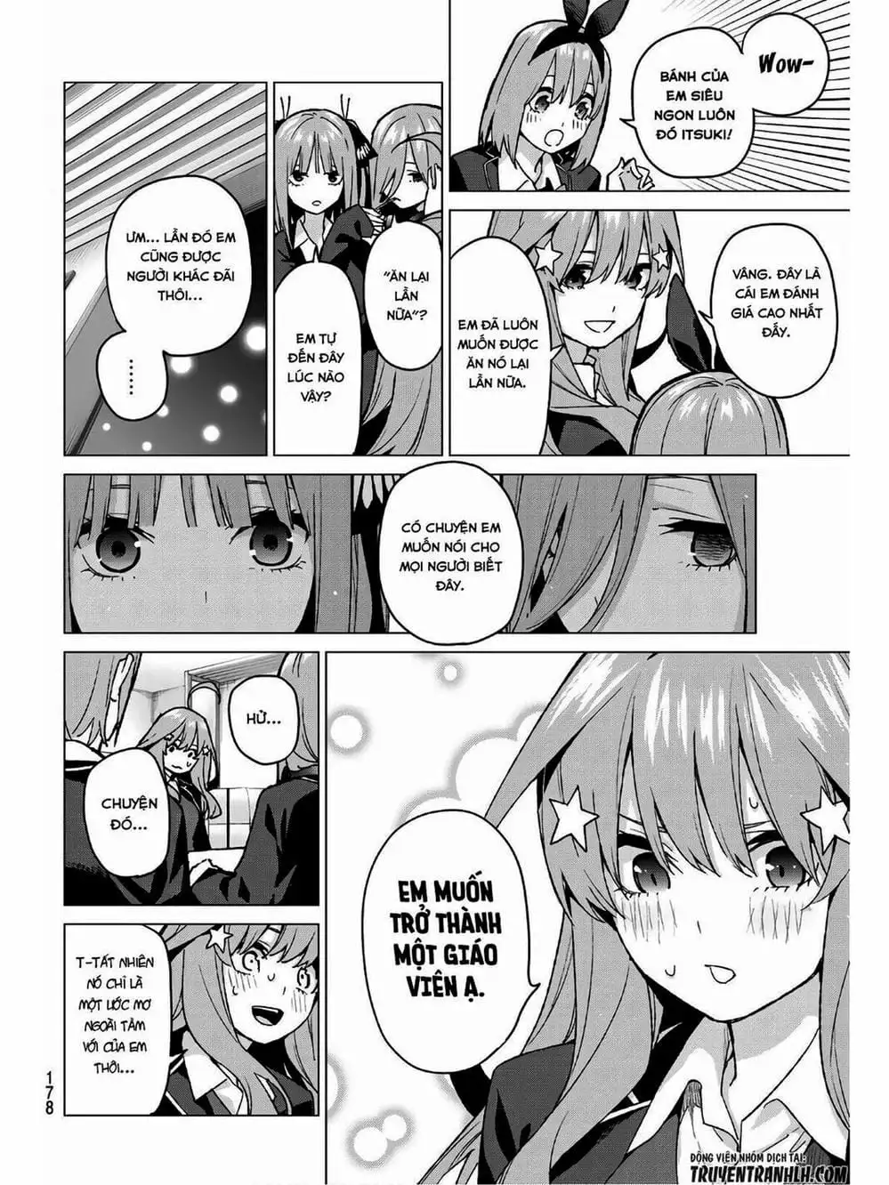 Truyện Tranh Nhà Có 5 Nàng Dâu - Gotoubun No Hanayome trang 6