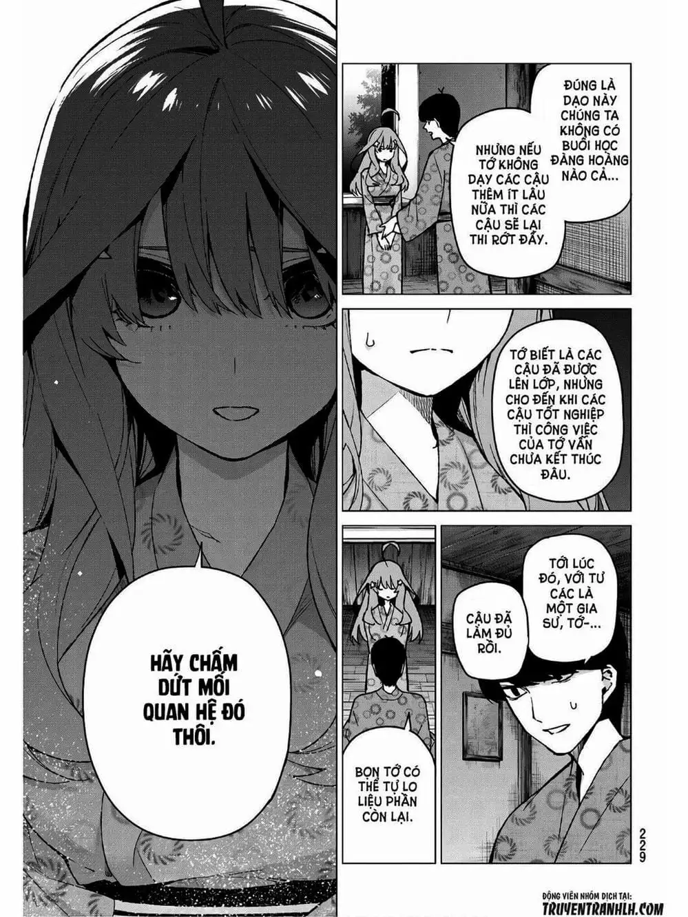 Truyện Tranh Nhà Có 5 Nàng Dâu - Gotoubun No Hanayome trang 6