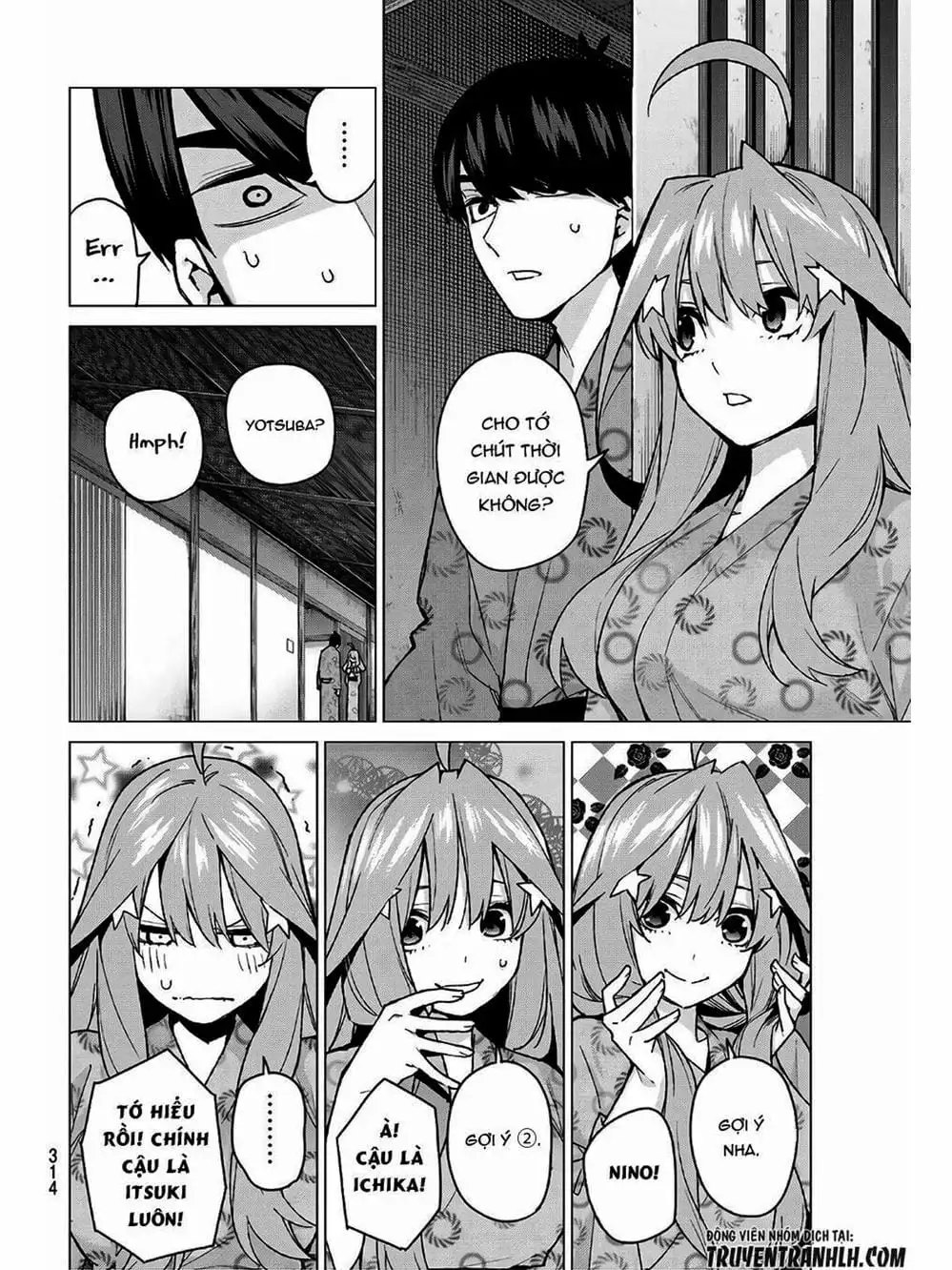 Truyện Tranh Nhà Có 5 Nàng Dâu - Gotoubun No Hanayome trang 6