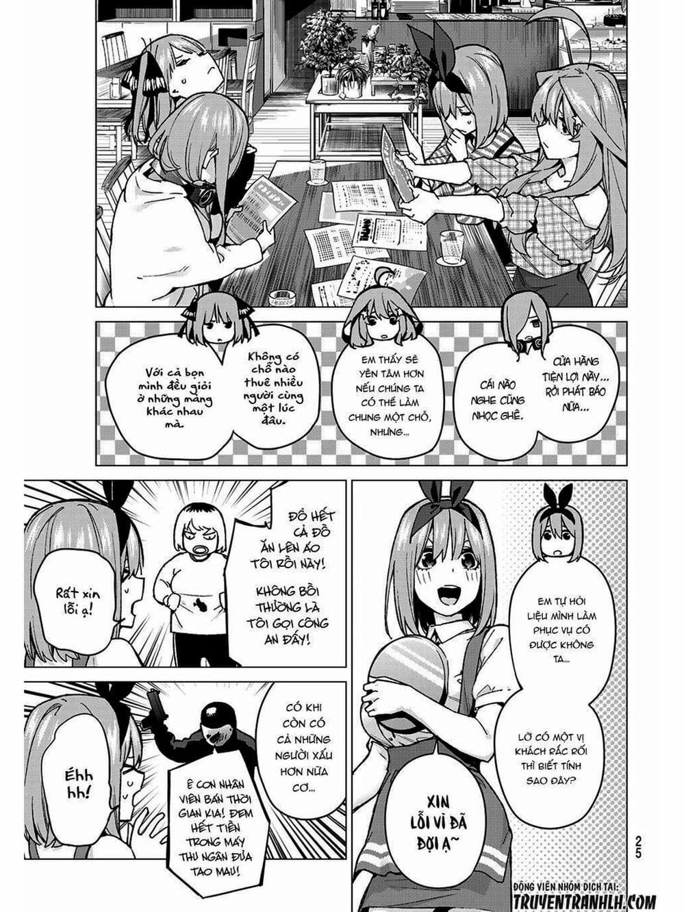 Truyện Tranh Nhà Có 5 Nàng Dâu - Gotoubun No Hanayome trang 6