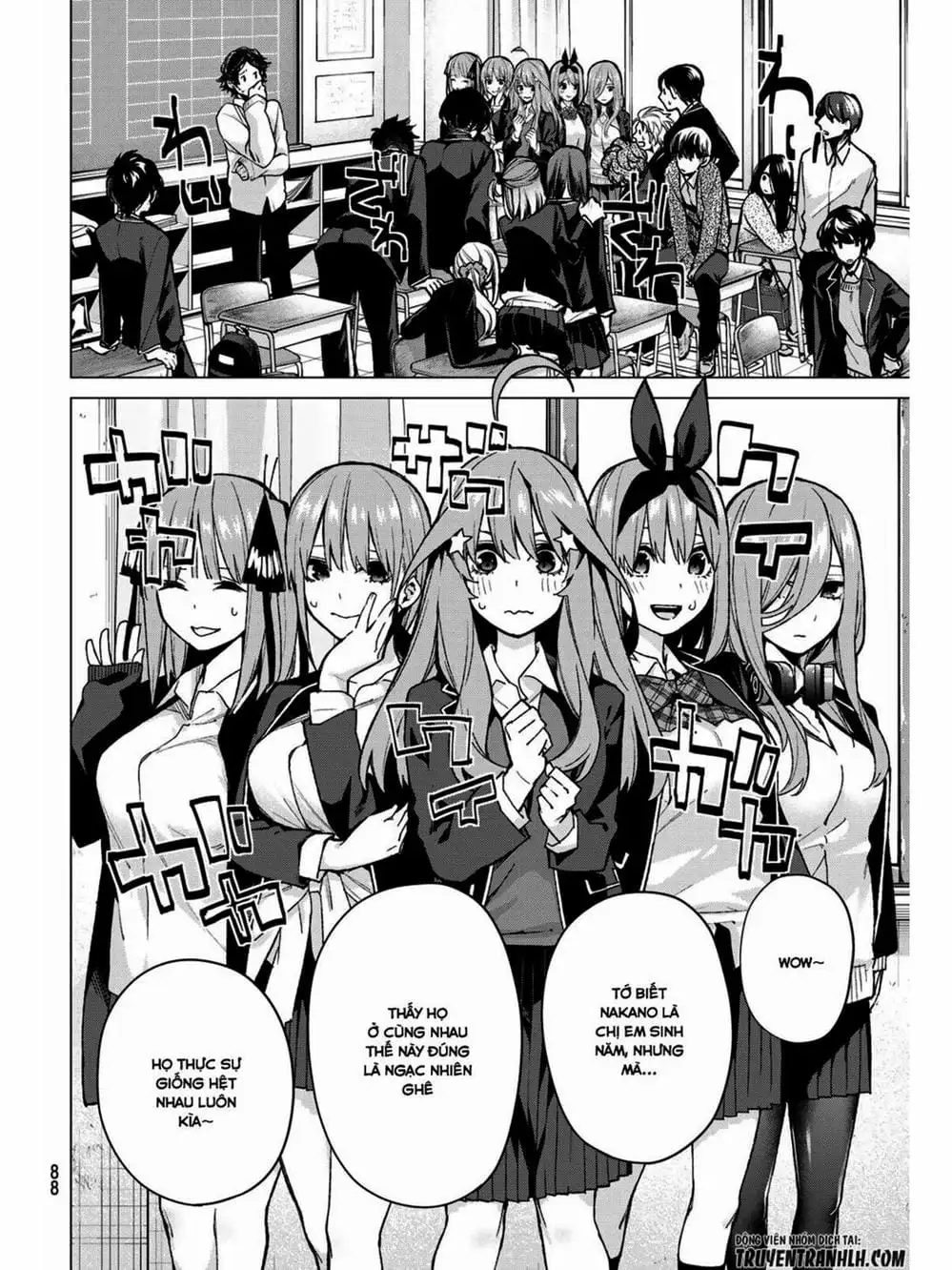 Truyện Tranh Nhà Có 5 Nàng Dâu - Gotoubun No Hanayome trang 6