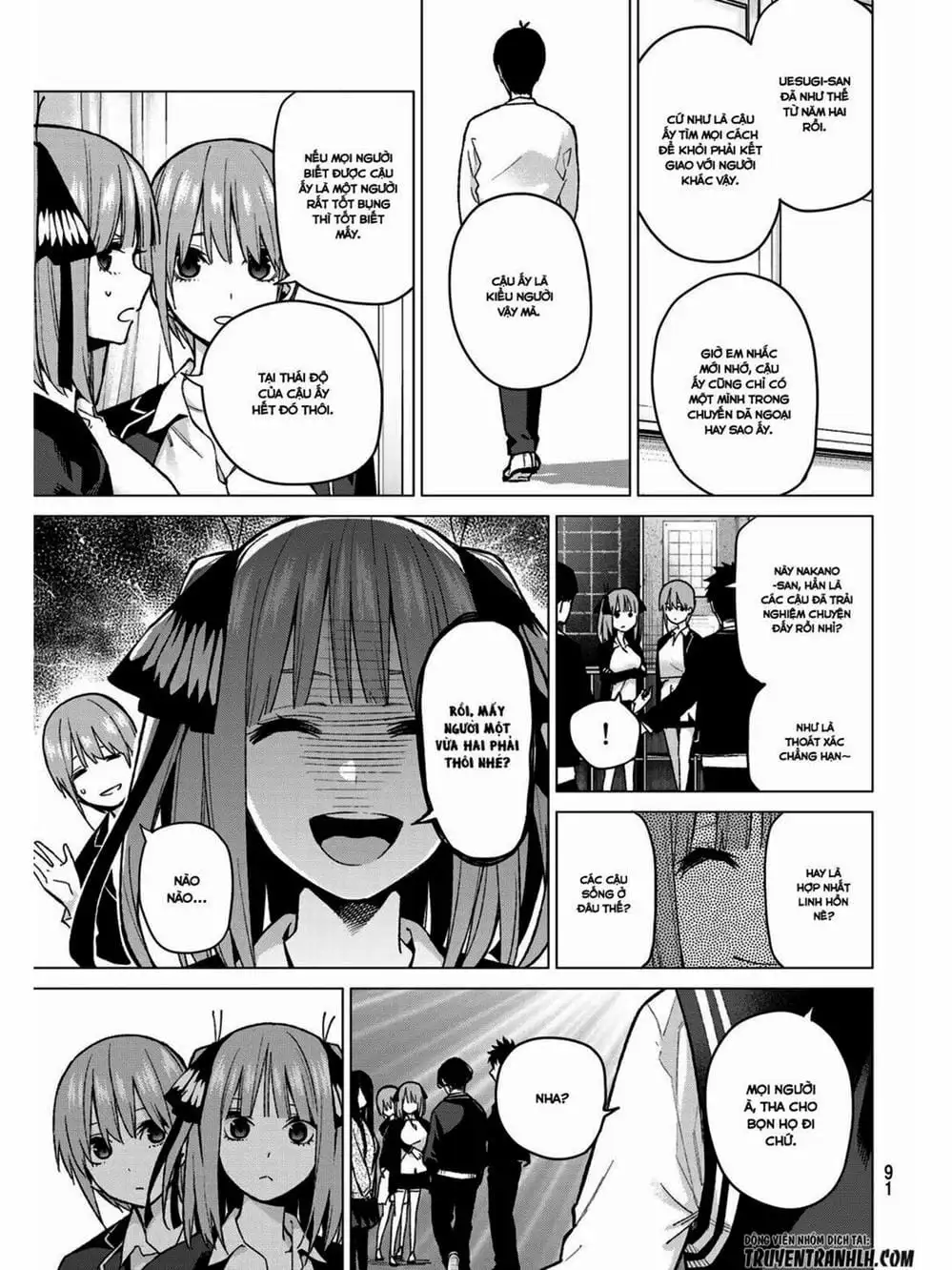 Truyện Tranh Nhà Có 5 Nàng Dâu - Gotoubun No Hanayome trang 6