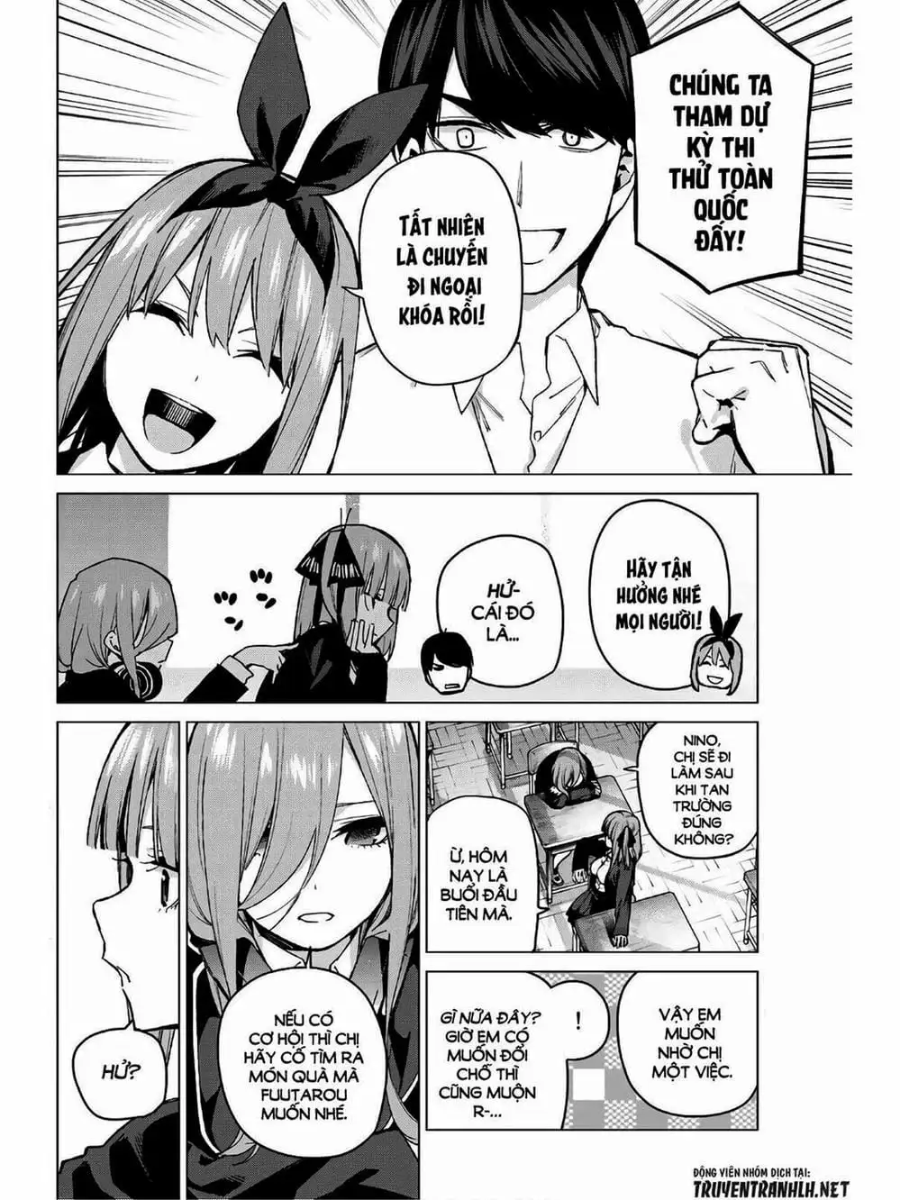 Truyện Tranh Nhà Có 5 Nàng Dâu - Gotoubun No Hanayome trang 6