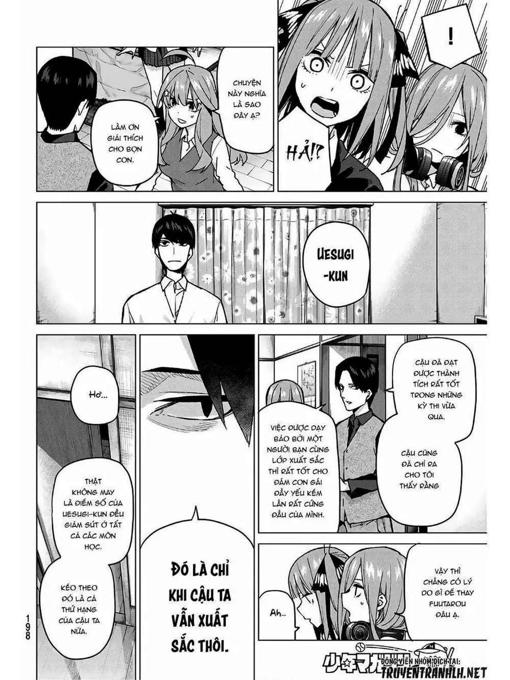 Truyện Tranh Nhà Có 5 Nàng Dâu - Gotoubun No Hanayome trang 6