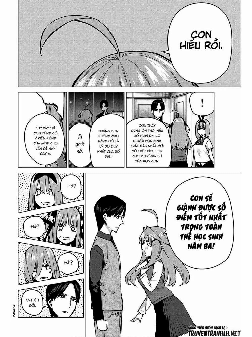 Truyện Tranh Nhà Có 5 Nàng Dâu - Gotoubun No Hanayome trang 6