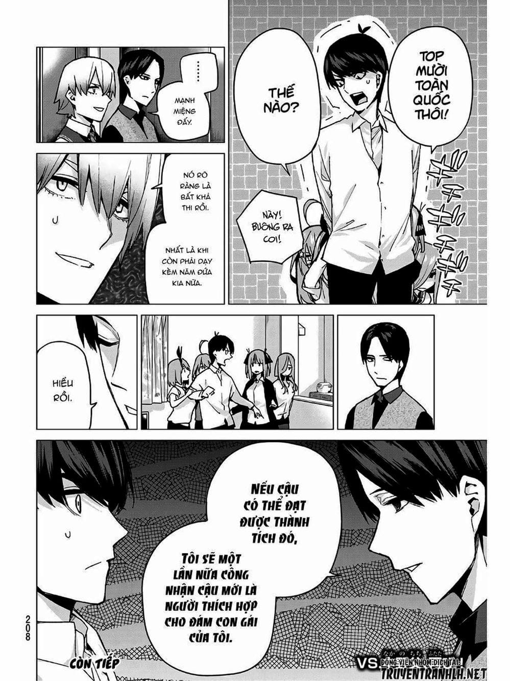 Truyện Tranh Nhà Có 5 Nàng Dâu - Gotoubun No Hanayome trang 6