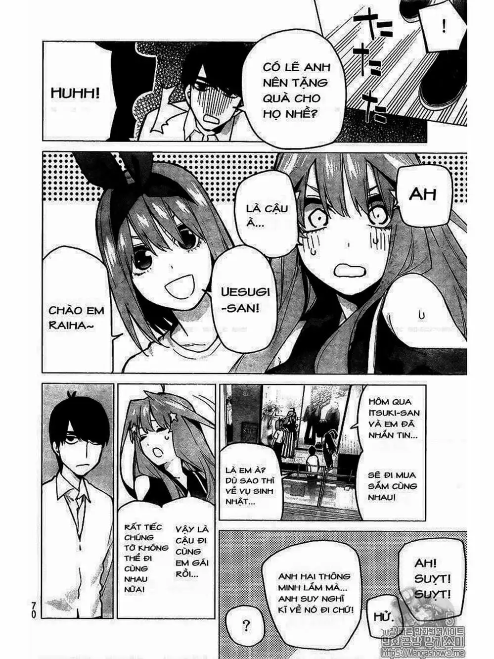 Truyện Tranh Nhà Có 5 Nàng Dâu - Gotoubun No Hanayome trang 6