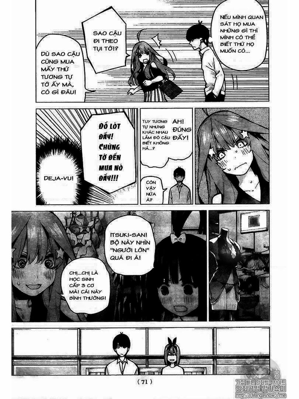 Truyện Tranh Nhà Có 5 Nàng Dâu - Gotoubun No Hanayome trang 6