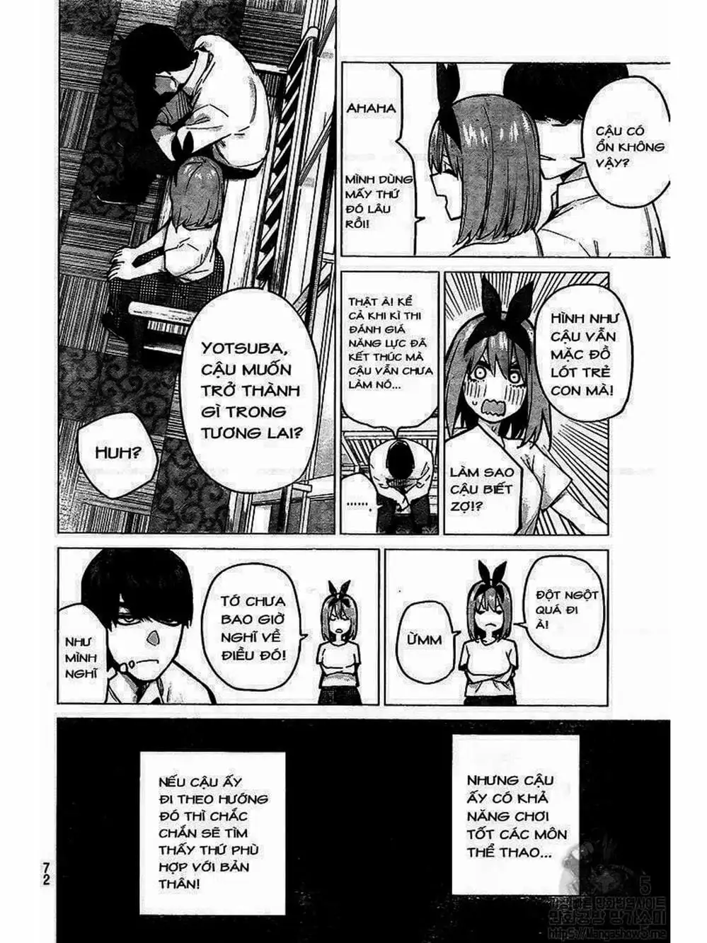 Truyện Tranh Nhà Có 5 Nàng Dâu - Gotoubun No Hanayome trang 6