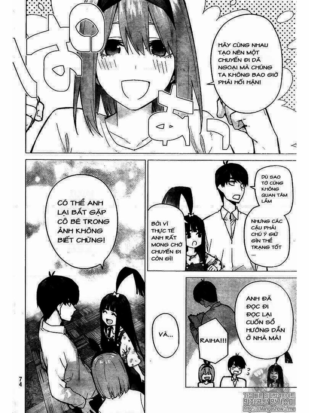 Truyện Tranh Nhà Có 5 Nàng Dâu - Gotoubun No Hanayome trang 6