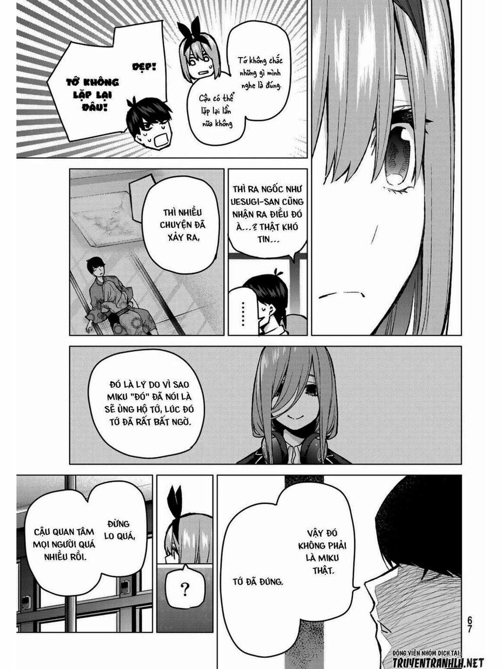 Truyện Tranh Nhà Có 5 Nàng Dâu - Gotoubun No Hanayome trang 6