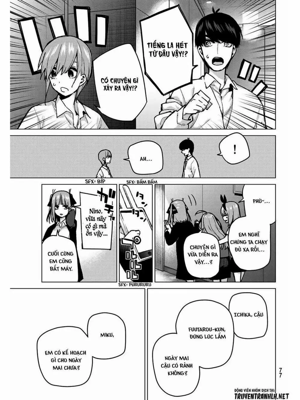 Truyện Tranh Nhà Có 5 Nàng Dâu - Gotoubun No Hanayome trang 6