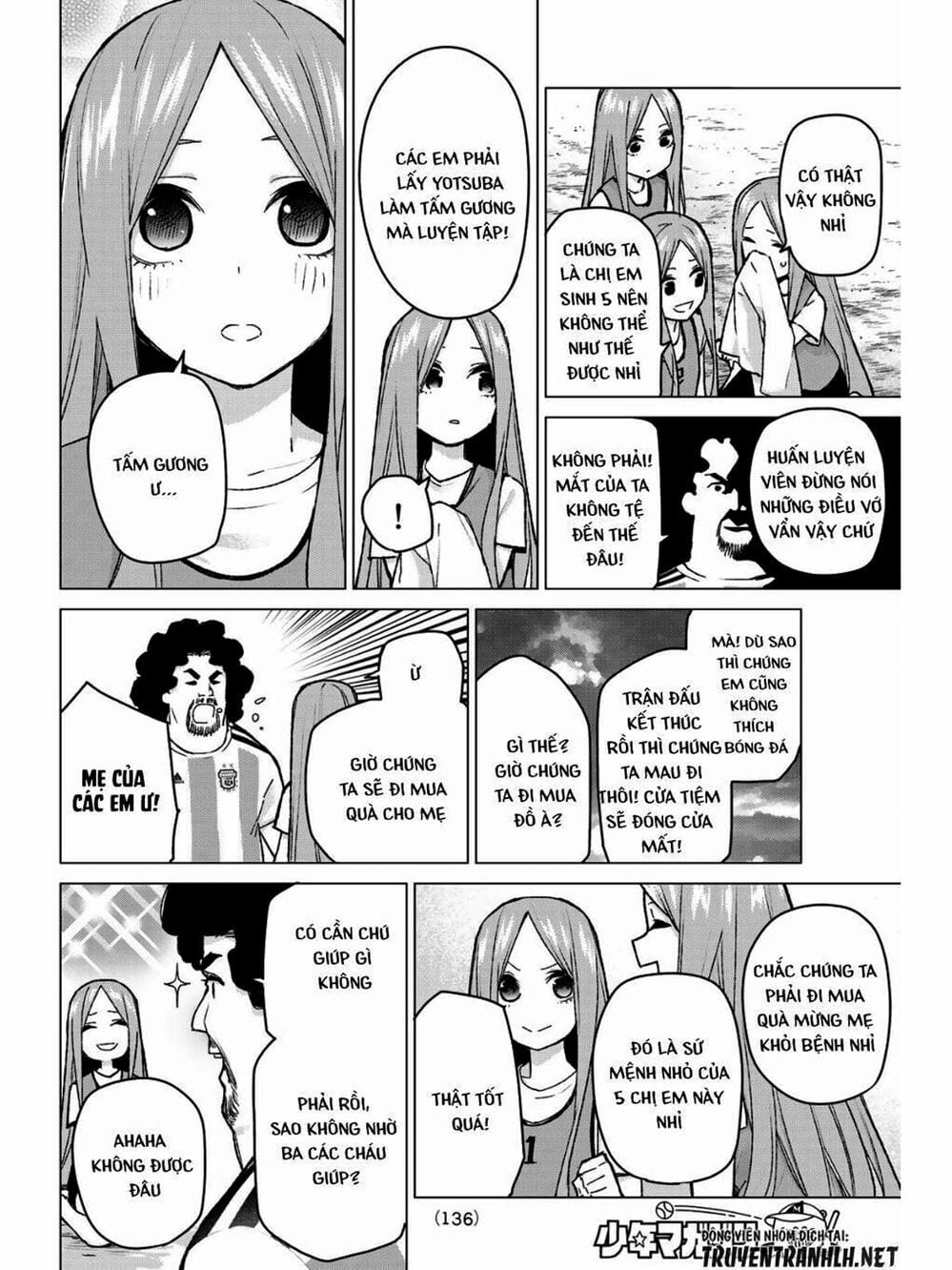 Truyện Tranh Nhà Có 5 Nàng Dâu - Gotoubun No Hanayome trang 6