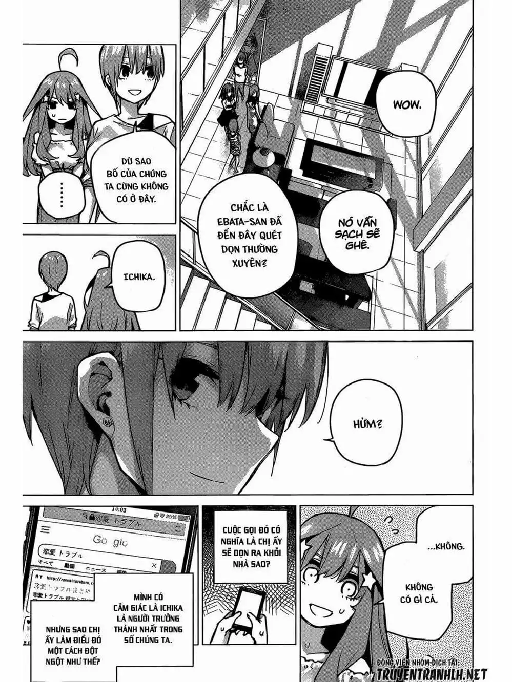 Truyện Tranh Nhà Có 5 Nàng Dâu - Gotoubun No Hanayome trang 6