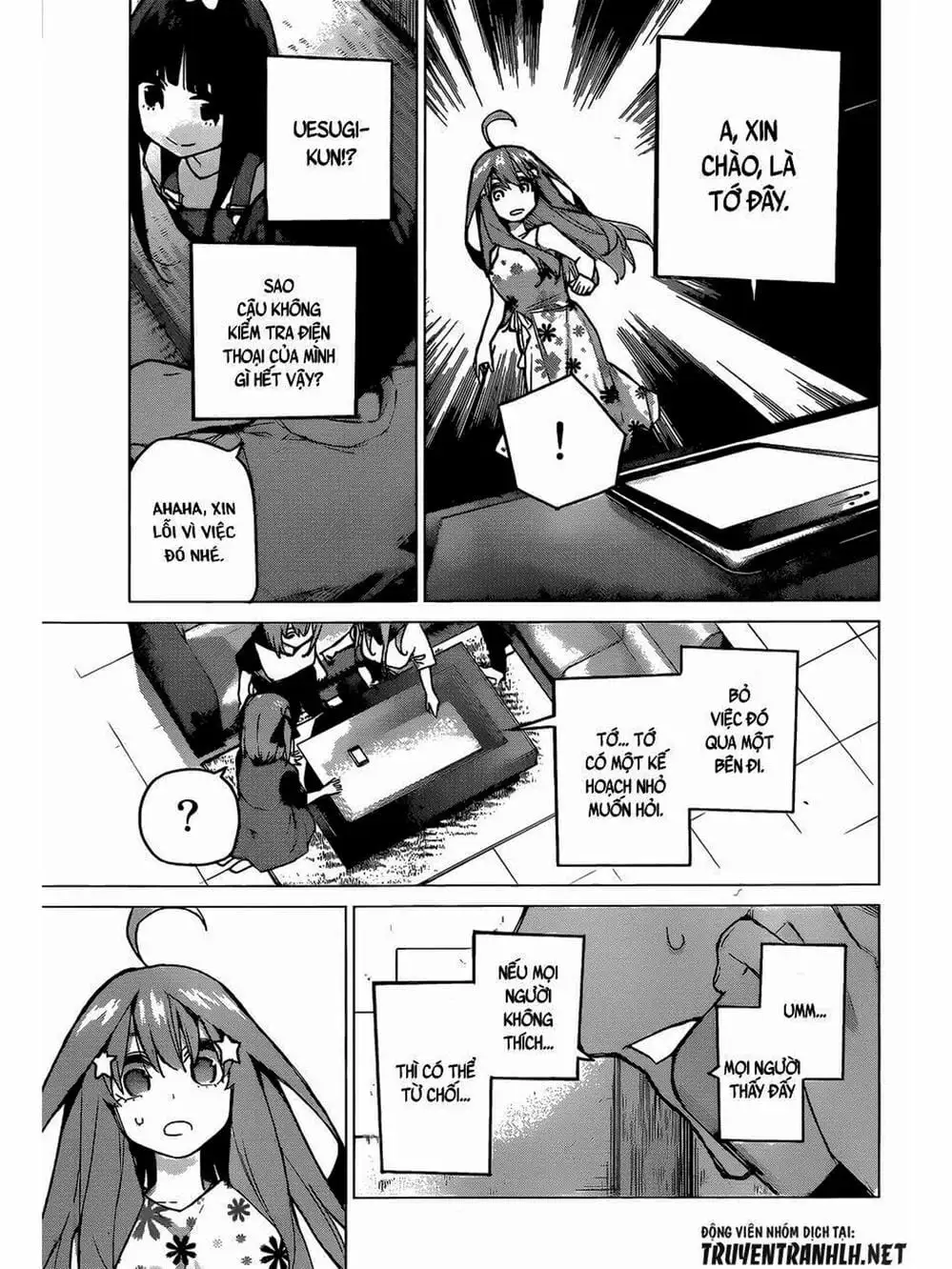 Truyện Tranh Nhà Có 5 Nàng Dâu - Gotoubun No Hanayome trang 6