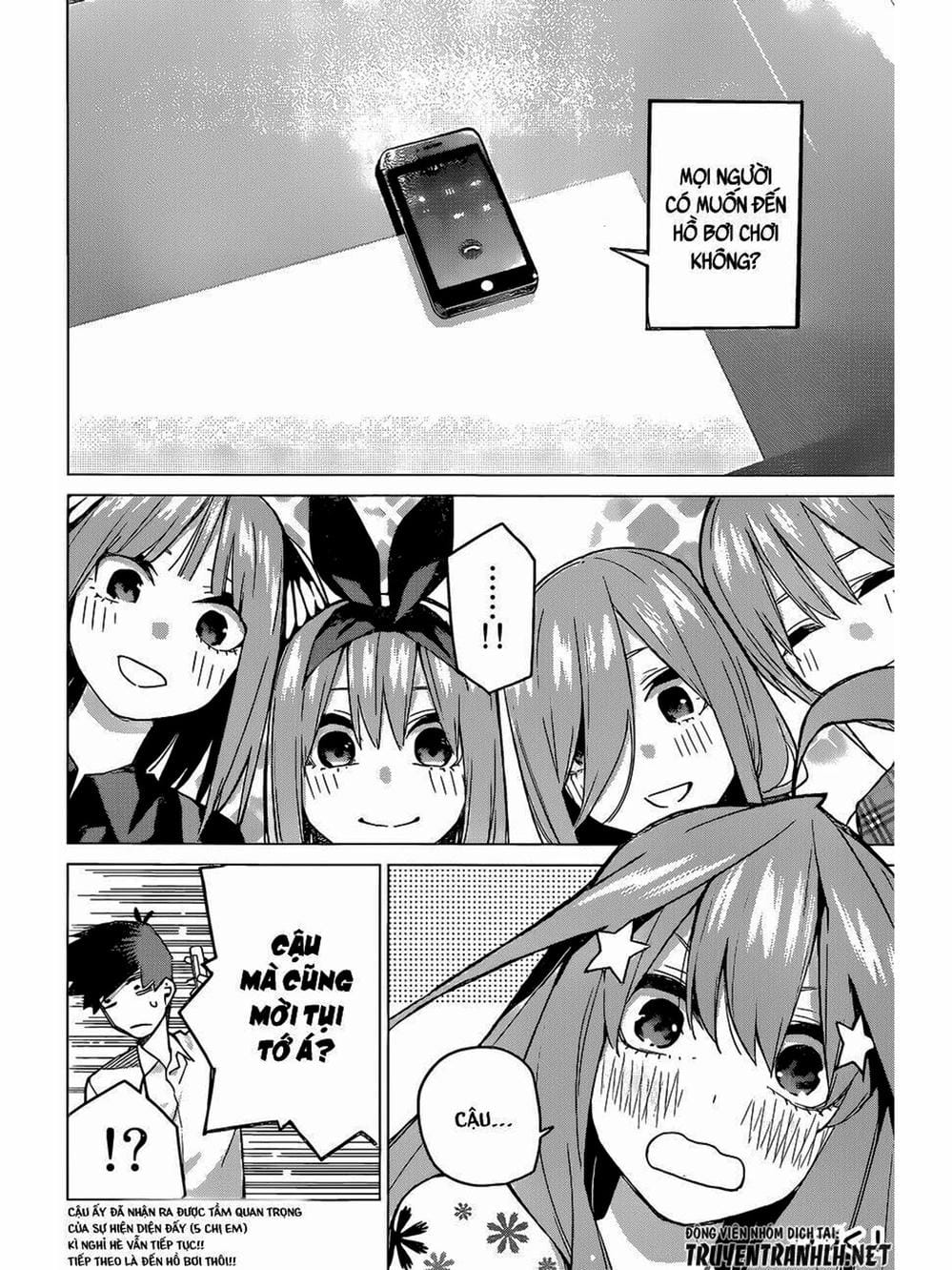 Truyện Tranh Nhà Có 5 Nàng Dâu - Gotoubun No Hanayome trang 6