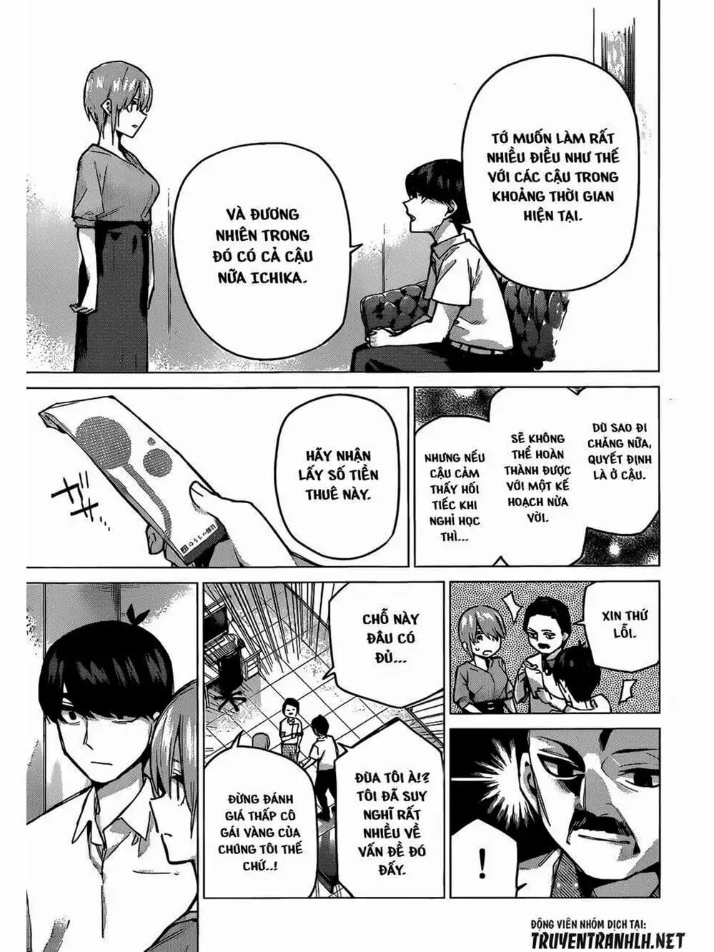 Truyện Tranh Nhà Có 5 Nàng Dâu - Gotoubun No Hanayome trang 6