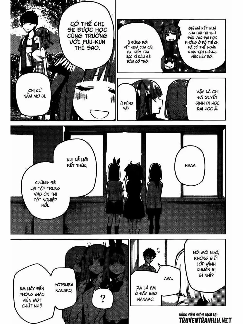 Truyện Tranh Nhà Có 5 Nàng Dâu - Gotoubun No Hanayome trang 6
