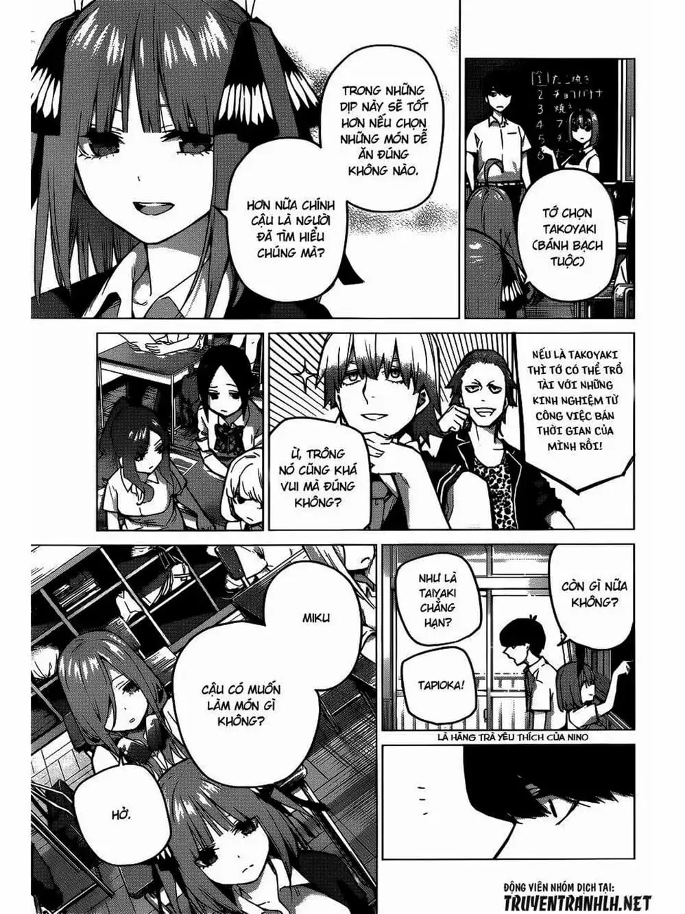 Truyện Tranh Nhà Có 5 Nàng Dâu - Gotoubun No Hanayome trang 6