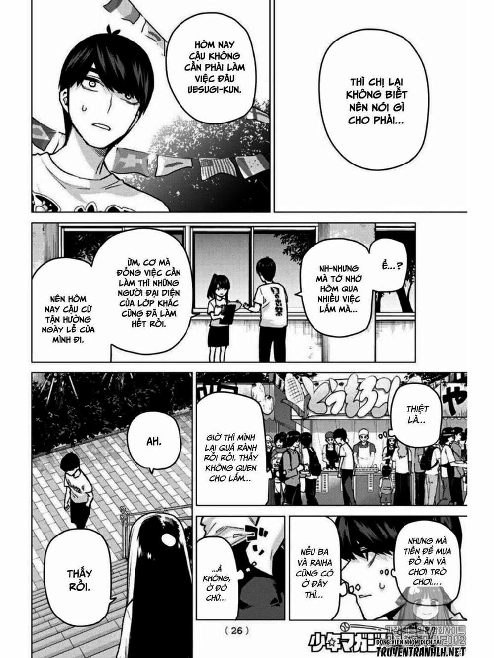 Truyện Tranh Nhà Có 5 Nàng Dâu - Gotoubun No Hanayome trang 6