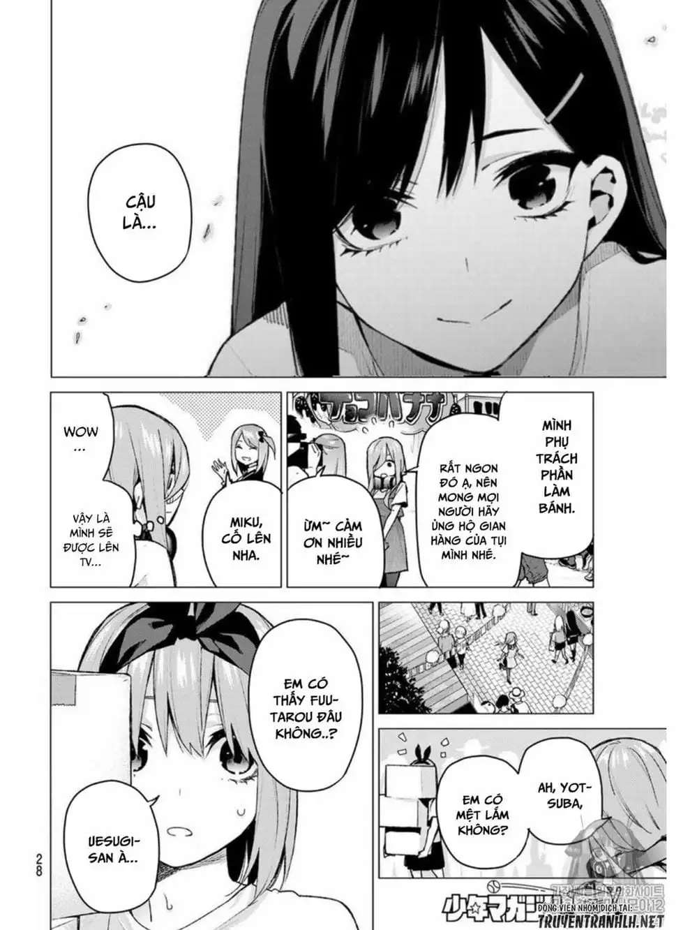 Truyện Tranh Nhà Có 5 Nàng Dâu - Gotoubun No Hanayome trang 6