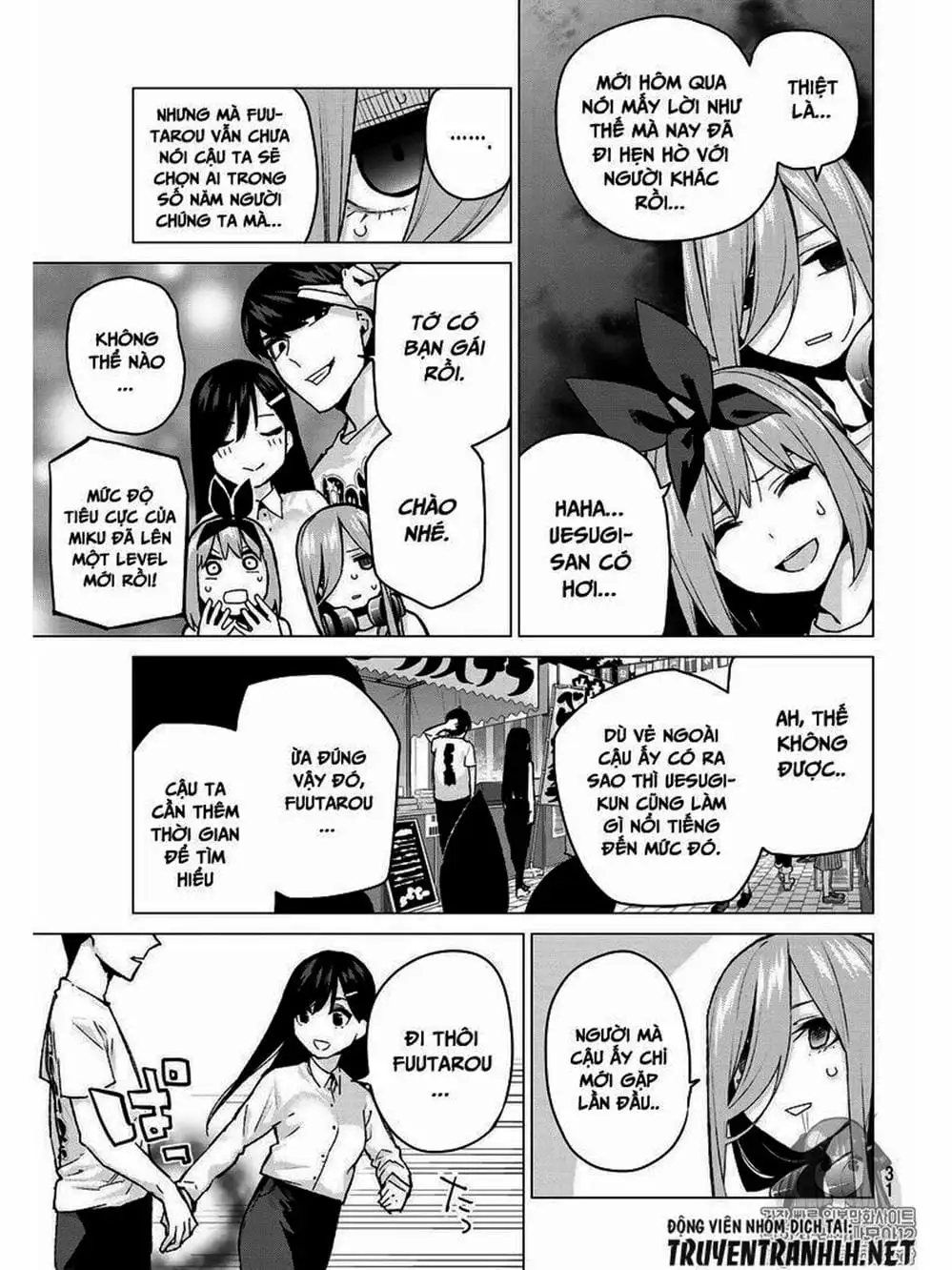 Truyện Tranh Nhà Có 5 Nàng Dâu - Gotoubun No Hanayome trang 6