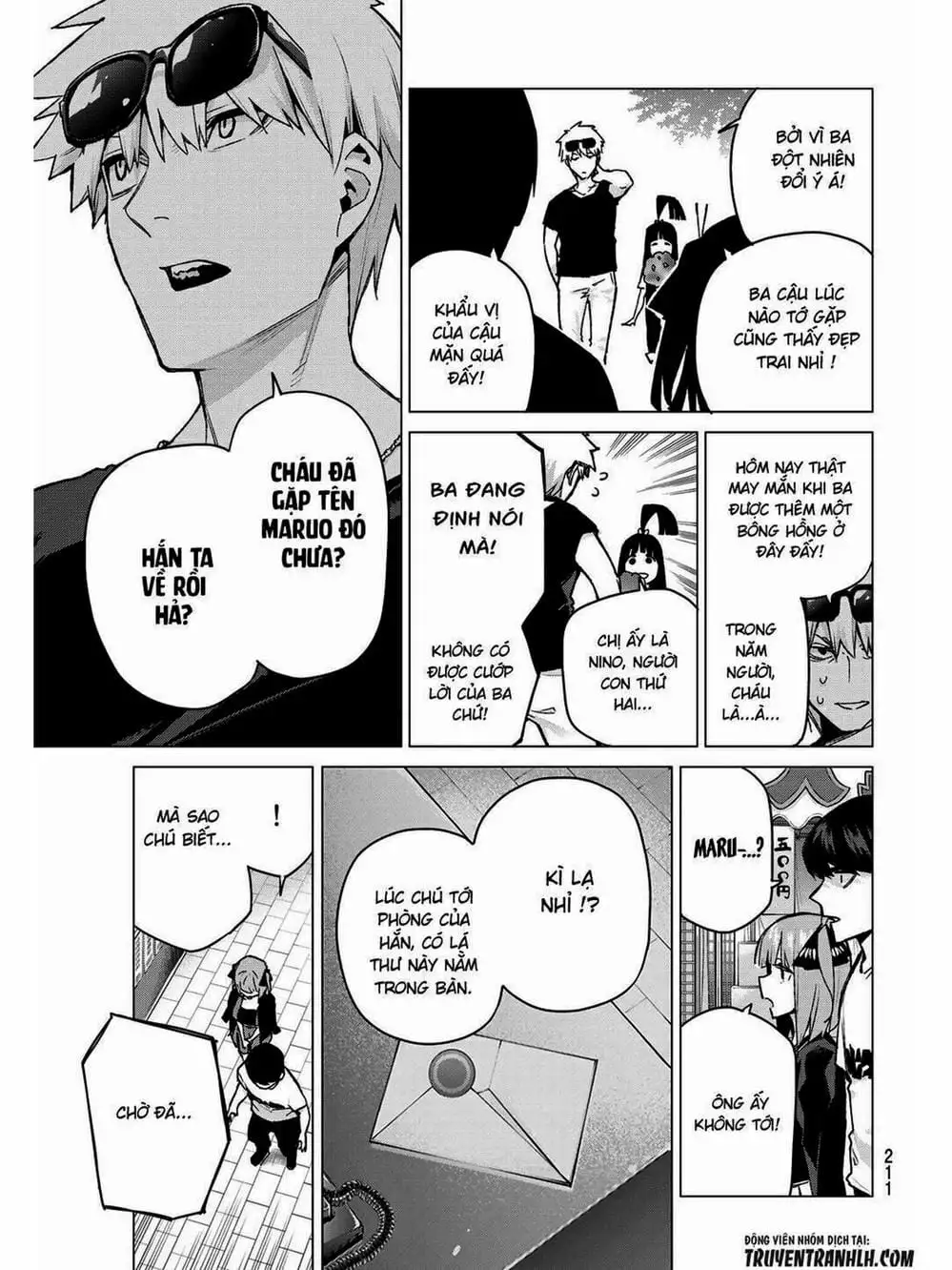 Truyện Tranh Nhà Có 5 Nàng Dâu - Gotoubun No Hanayome trang 6