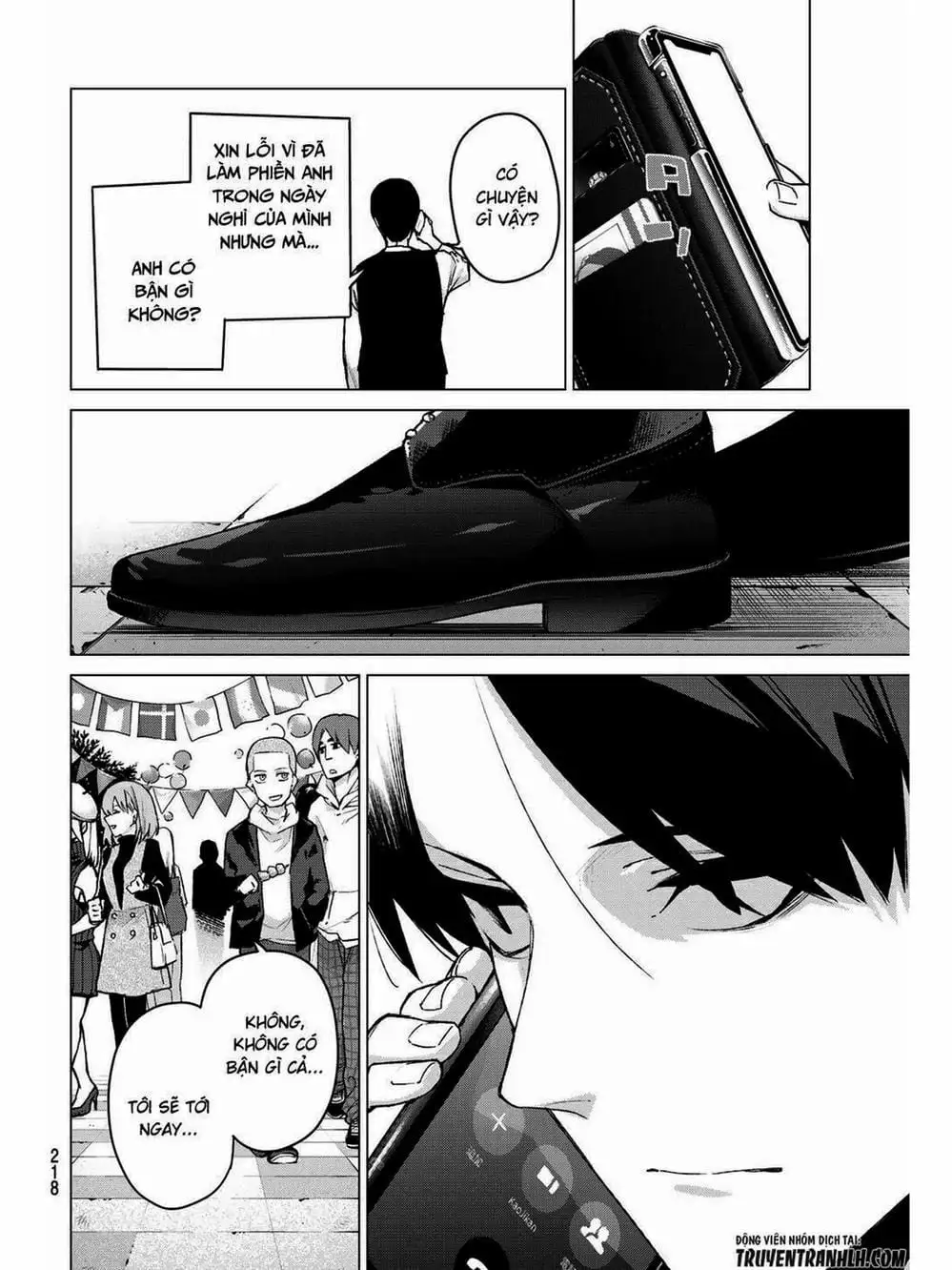 Truyện Tranh Nhà Có 5 Nàng Dâu - Gotoubun No Hanayome trang 6