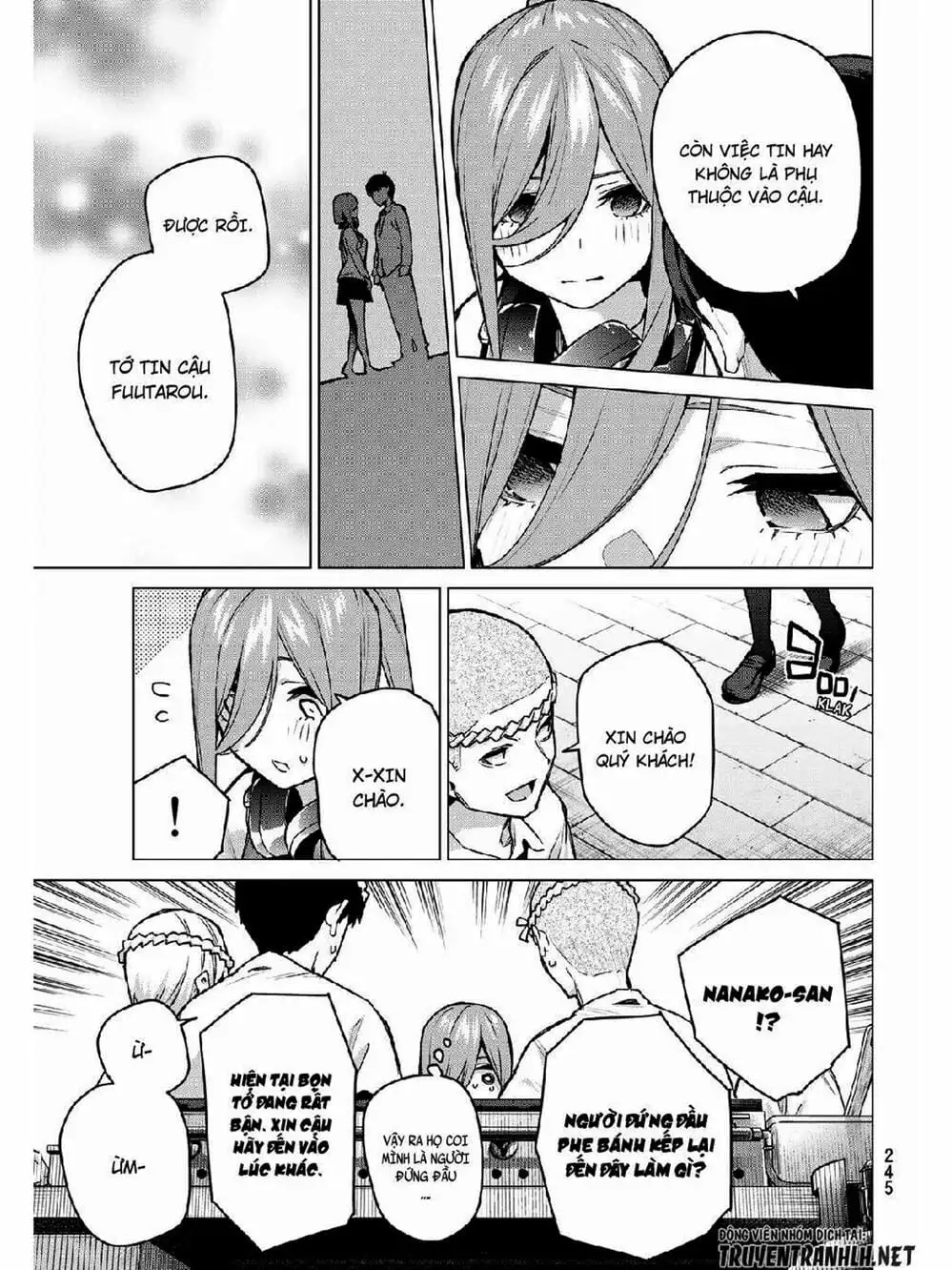 Truyện Tranh Nhà Có 5 Nàng Dâu - Gotoubun No Hanayome trang 6