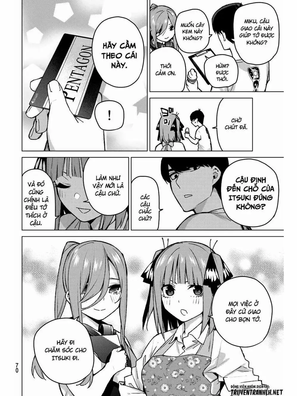 Truyện Tranh Nhà Có 5 Nàng Dâu - Gotoubun No Hanayome trang 6