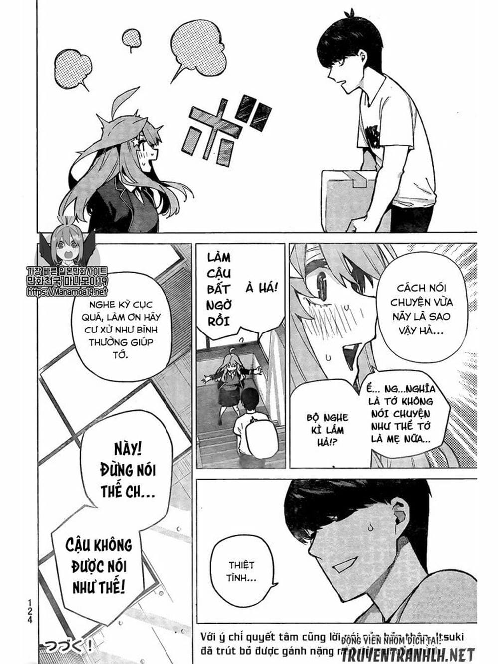 Truyện Tranh Nhà Có 5 Nàng Dâu - Gotoubun No Hanayome trang 6