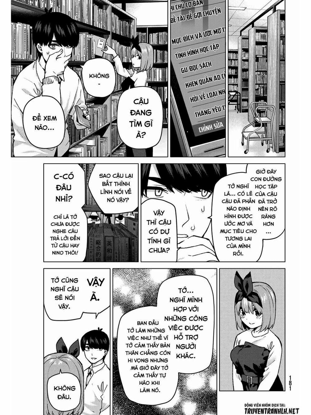 Truyện Tranh Nhà Có 5 Nàng Dâu - Gotoubun No Hanayome trang 6