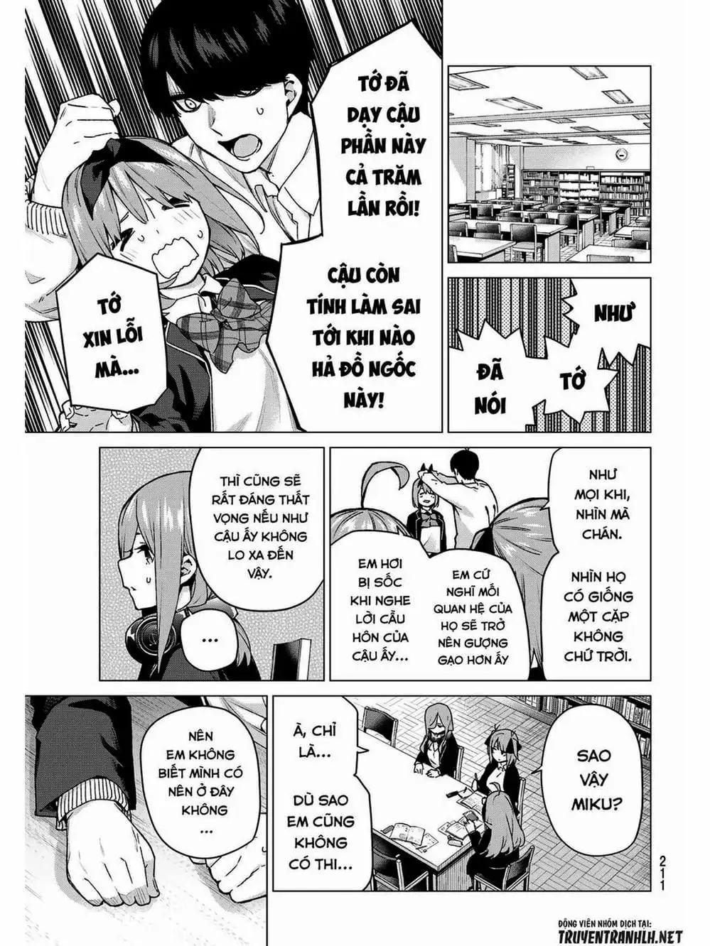 Truyện Tranh Nhà Có 5 Nàng Dâu - Gotoubun No Hanayome trang 6
