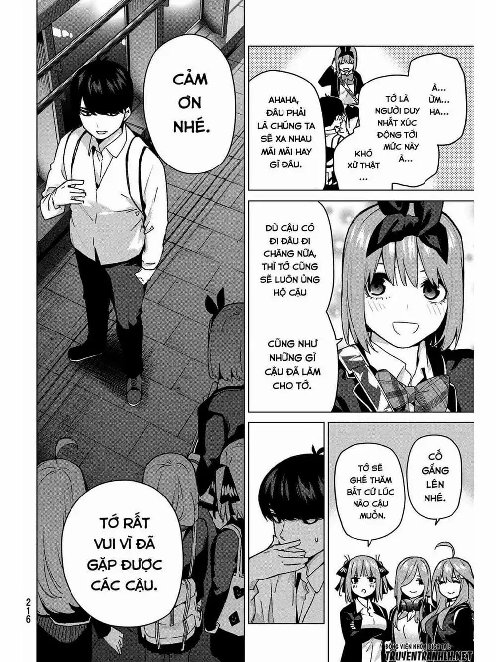 Truyện Tranh Nhà Có 5 Nàng Dâu - Gotoubun No Hanayome trang 6