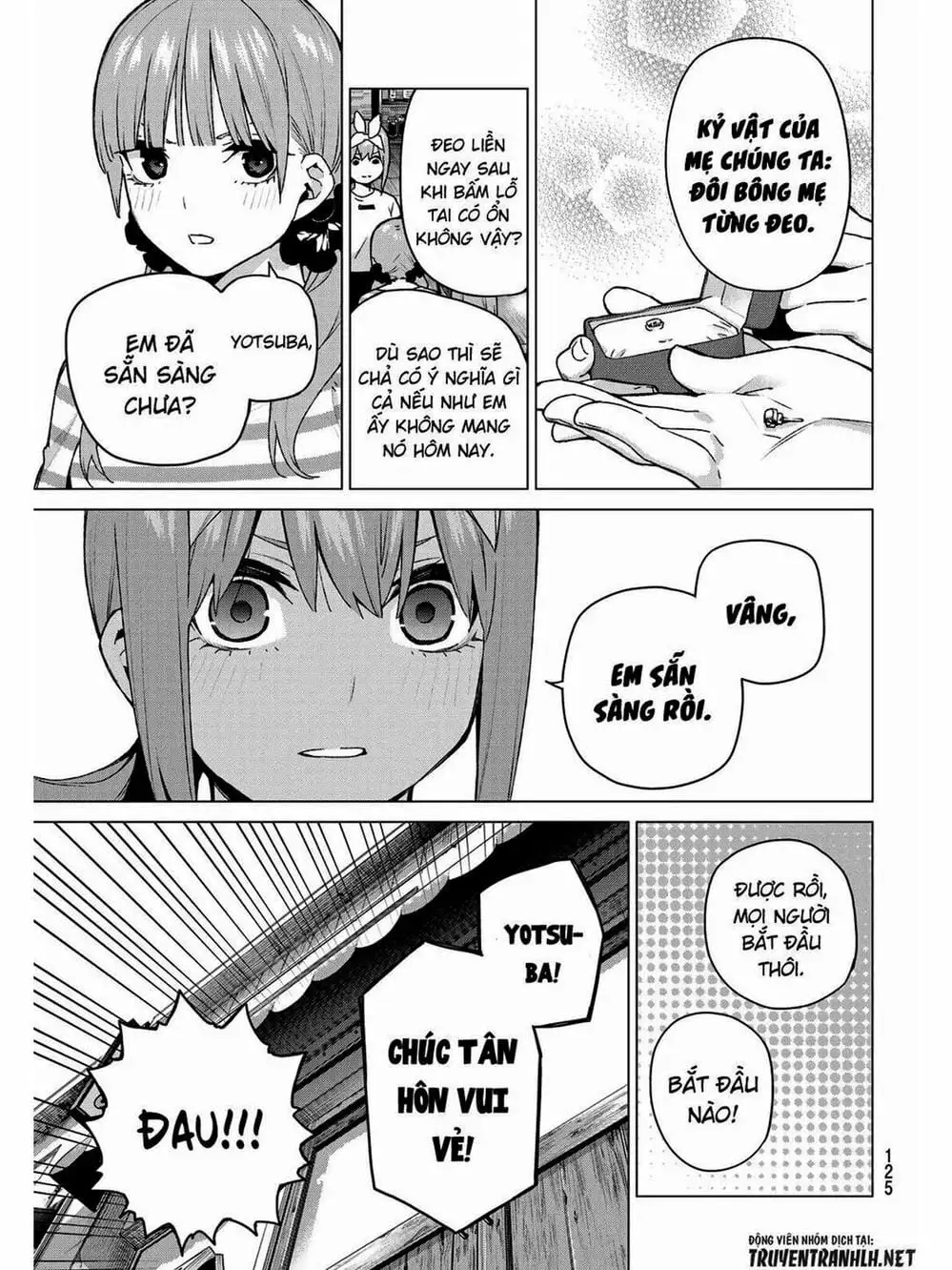 Truyện Tranh Nhà Có 5 Nàng Dâu - Gotoubun No Hanayome trang 6