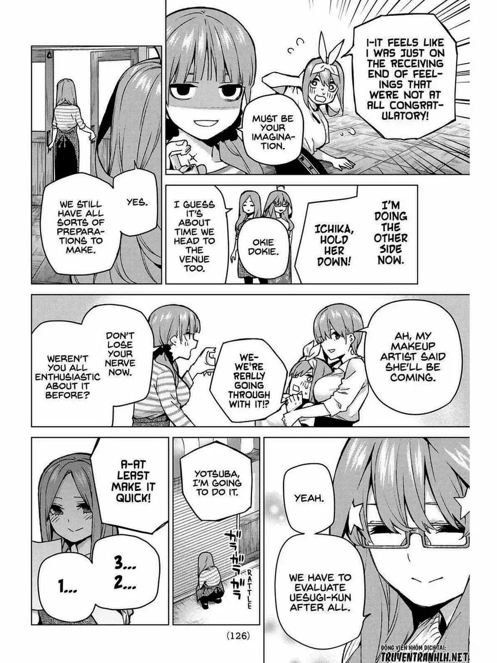 Truyện Tranh Nhà Có 5 Nàng Dâu - Gotoubun No Hanayome trang 6