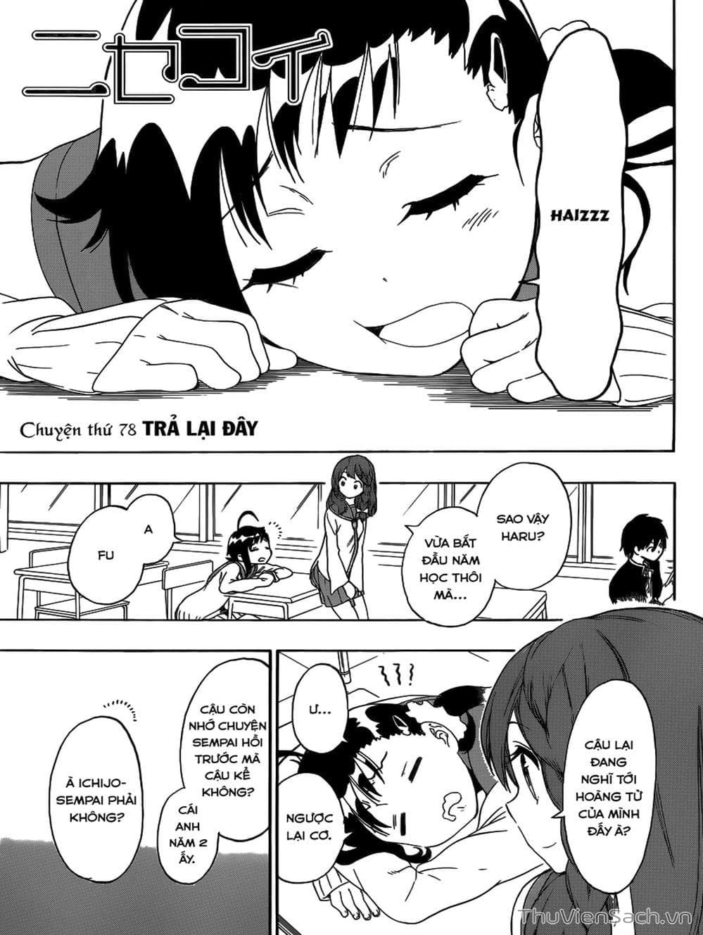 Truyện Tranh Tình Yêu Giả Tạo - Nisekoi trang 8