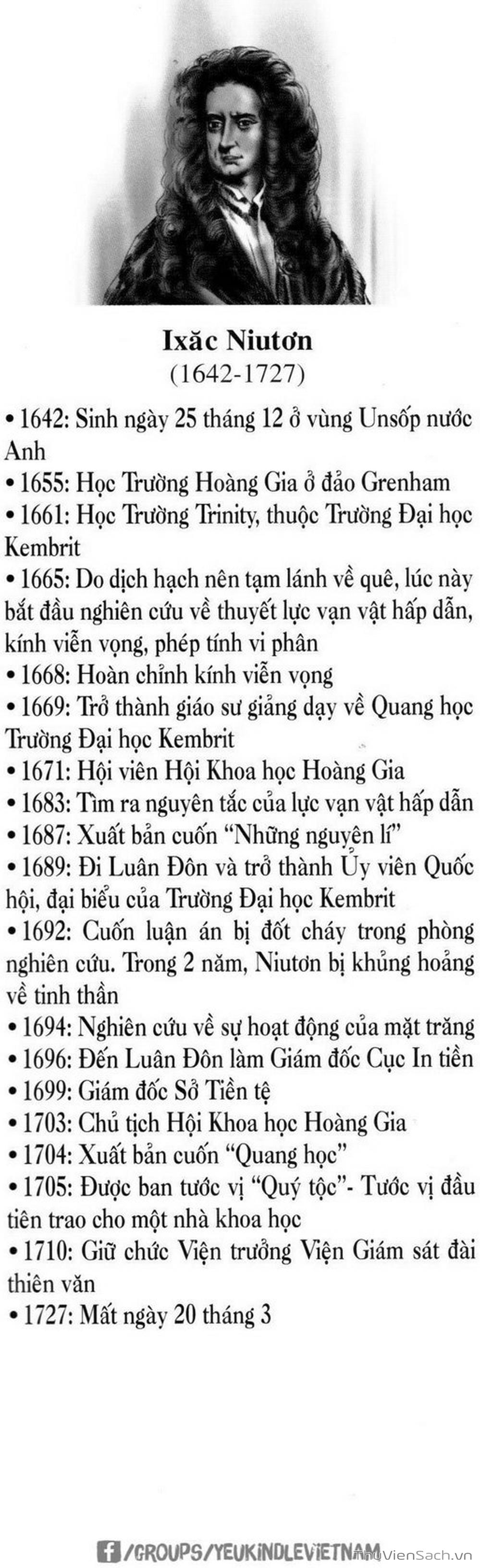 Truyện Tranh Danh Nhân Thế Giới - Niuton trang 161