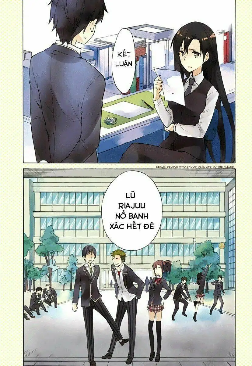 Truyện Tranh Chuyện Tình Thanh Xuân Bi Hài Của Tôi Quả Nhiên Là Sai Lầm - Oregairu trang 6
